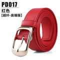 PGM Women&#39;s Golf Belt Korean Style All Match Belt Buckle 3 Colors Black Red White Microfiber Sports Belt PD017 - KiwisLove