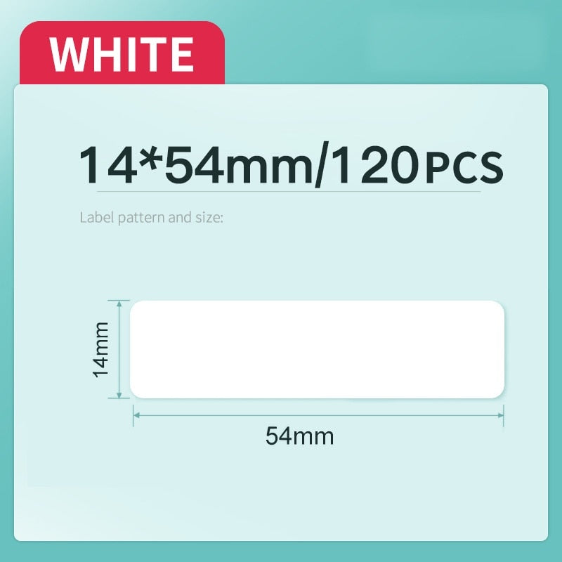 Niimbot D11 D110 D101 Mini Thermal Label Printer Paper Waterproof Anti-Oil Printing Label No Glue Scratch-Resistant Tape Sticker - KiwisLove