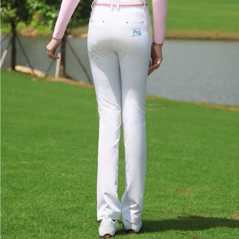 PGM Golf Pants Woman High Elastic Soft Trousers For Golfer Play Golf Ball Ladies Clothing Spring Summer Sports Pants KUZ024 - KiwisLove