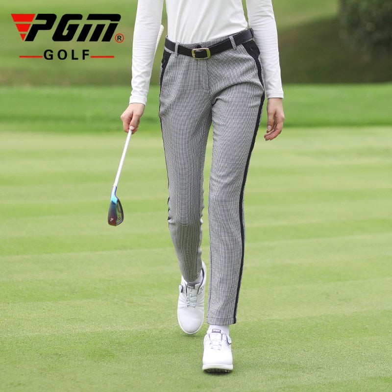 PGM Autumn Golf Clothing Women Plaid Pants Winter Sports Trousers Women&
