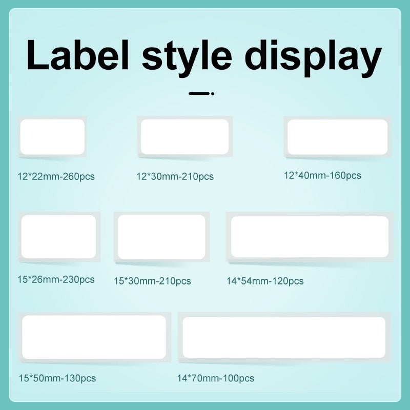 Niimbot D11 D110 D101 Mini Thermal Label Printer Paper Waterproof Anti-Oil Printing Label No Glue Scratch-Resistant Tape Sticker - KiwisLove