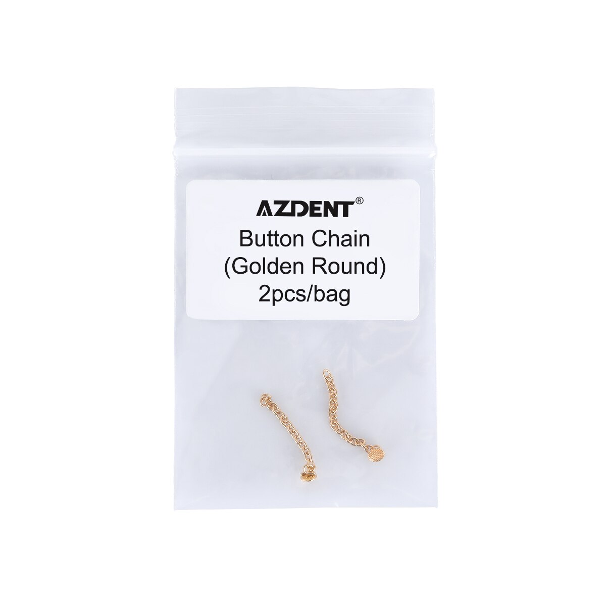 Azdent 2pcs/Pack Dental Orthodontics Lingual Traction Button  Chain Golden Round Acessorios Materials - KiwisLove