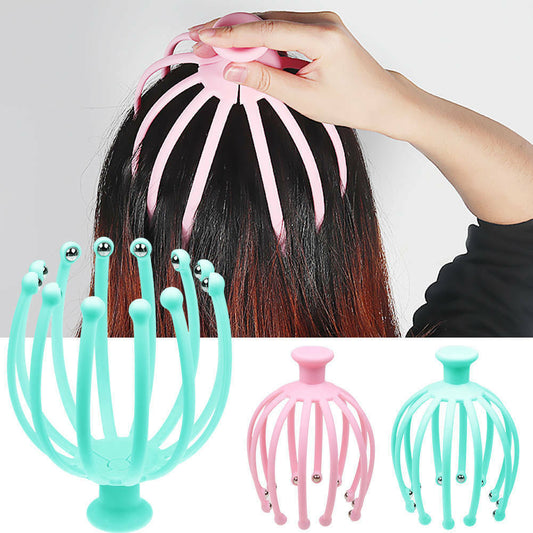 1Pcs Head Massager Neck Massage Octopus Scalp Stress Relax Spa Relieve Pressure Pain Relief Body Head Massage Beauty Instrument - KiwisLove
