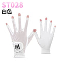 PGM 1 Pair Women&#39;s Fingerless Golf Gloves Palm Anti-Slip Texture PU Mesh Breathable Ladies Golf Glove ST028 - KiwisLove