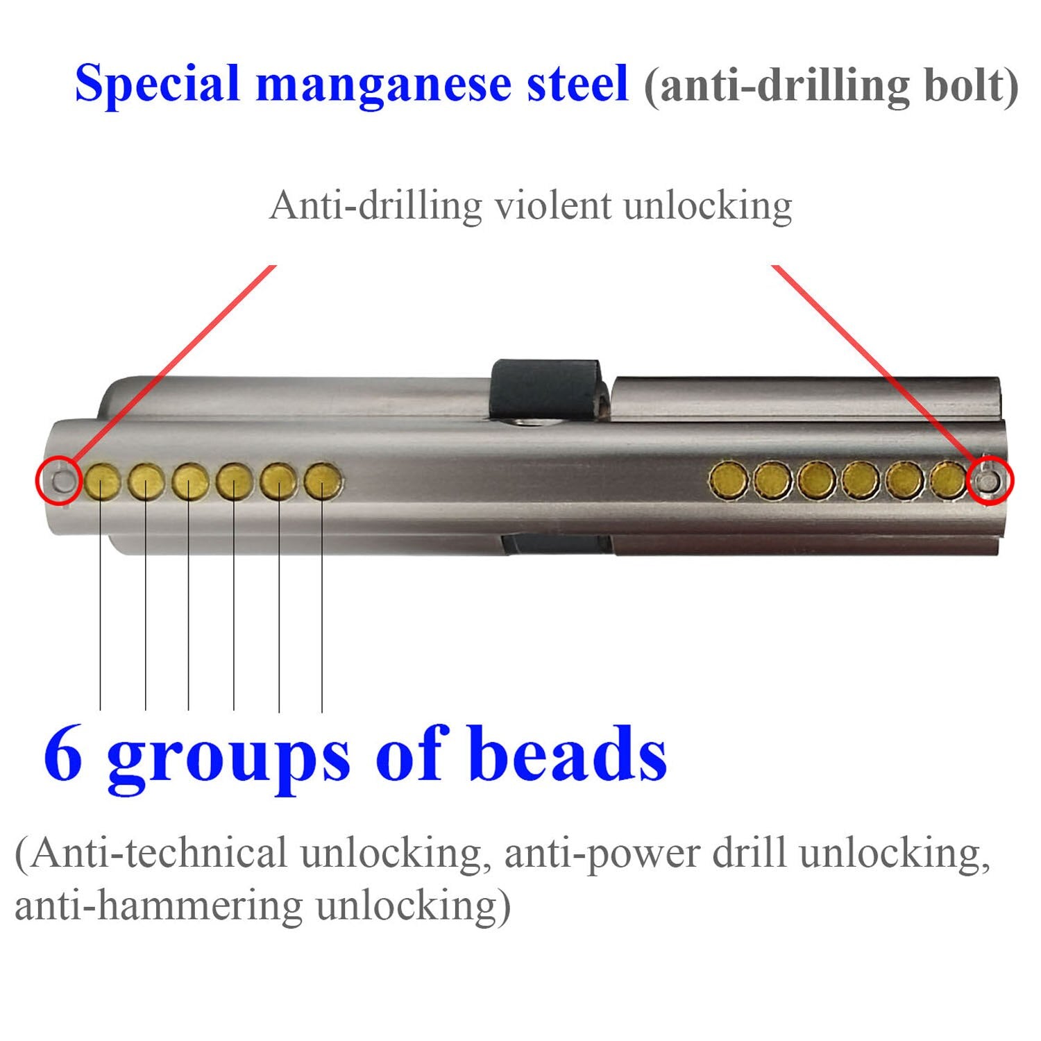 Management key and independent key lock core customization one key opens all locks Door lock Cylinder door Door cylinder lock - KiwisLove