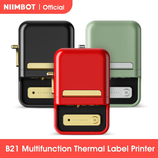 Niimbot B21 Portable Multifunctional Label Printer Wireless Bluetooth Label Maker With Self-adhesive Label for Business Barcode - KiwisLove