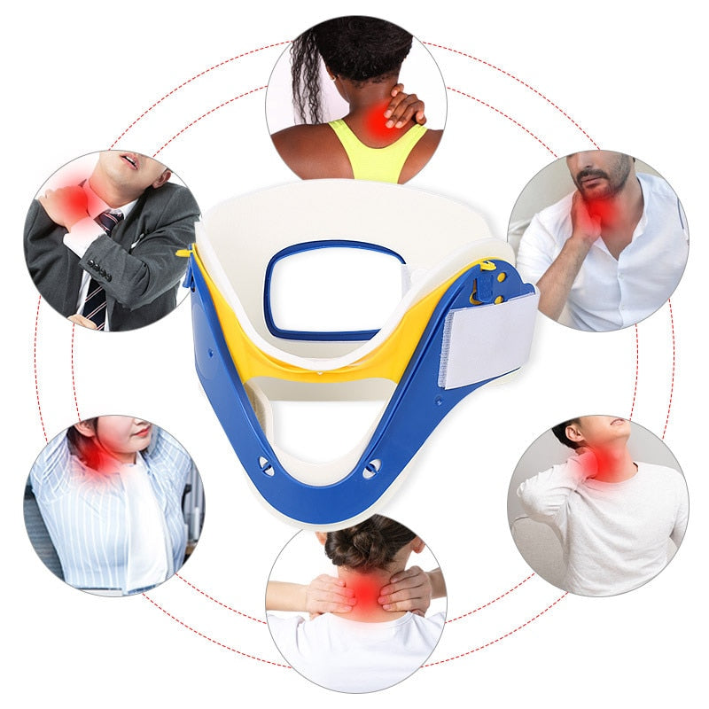 Adjustable Cervical Traction Posture Correct Spine Fixed for Adults Children Sports Protection Gear Neck Brace Neck Support Belt - KiwisLove