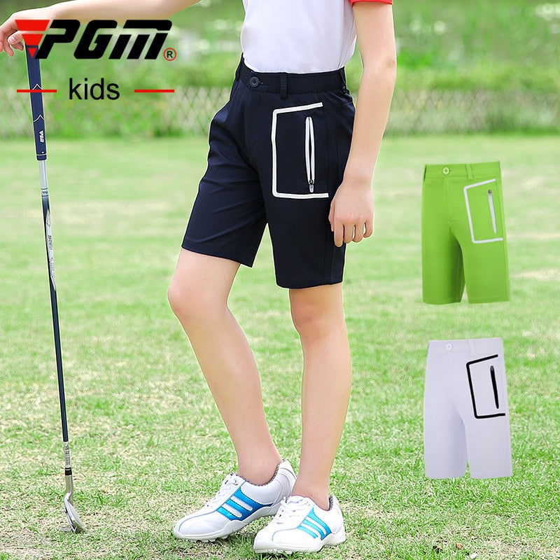 PGM Boy&#39;s Golf Shorts Summer Breathable Shorts Children High Elastic Fit-drying Short Pants Comfortable Golf Clothing KUZ065 - KiwisLove