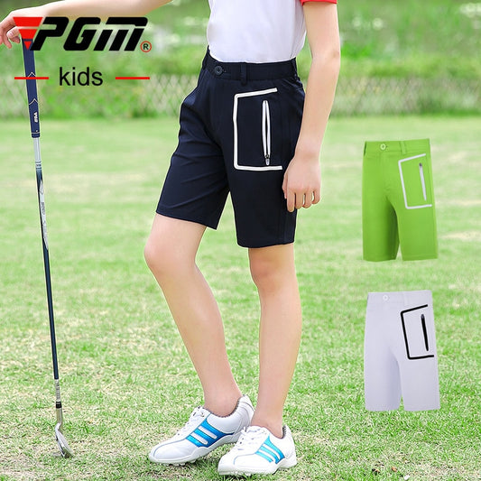 PGM Boy&#39;s Golf Shorts Summer Breathable Shorts Children High Elastic Fit-drying Short Pants Comfortable Golf Clothing KUZ065 - KiwisLove