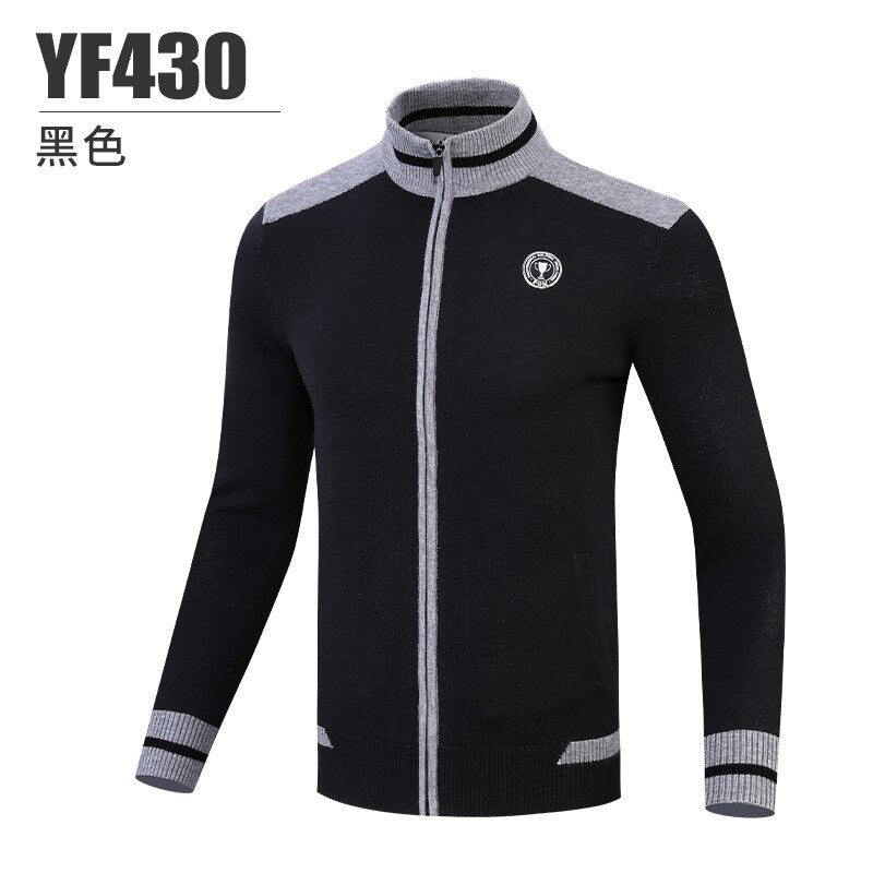 PGM Golf Jacket Men&#39;s Long Sleeve Sweater Male Leisure Warm Knitted Coat Sports Cardigan Man Winter Autumn Golf Clothing YF430 - KiwisLove