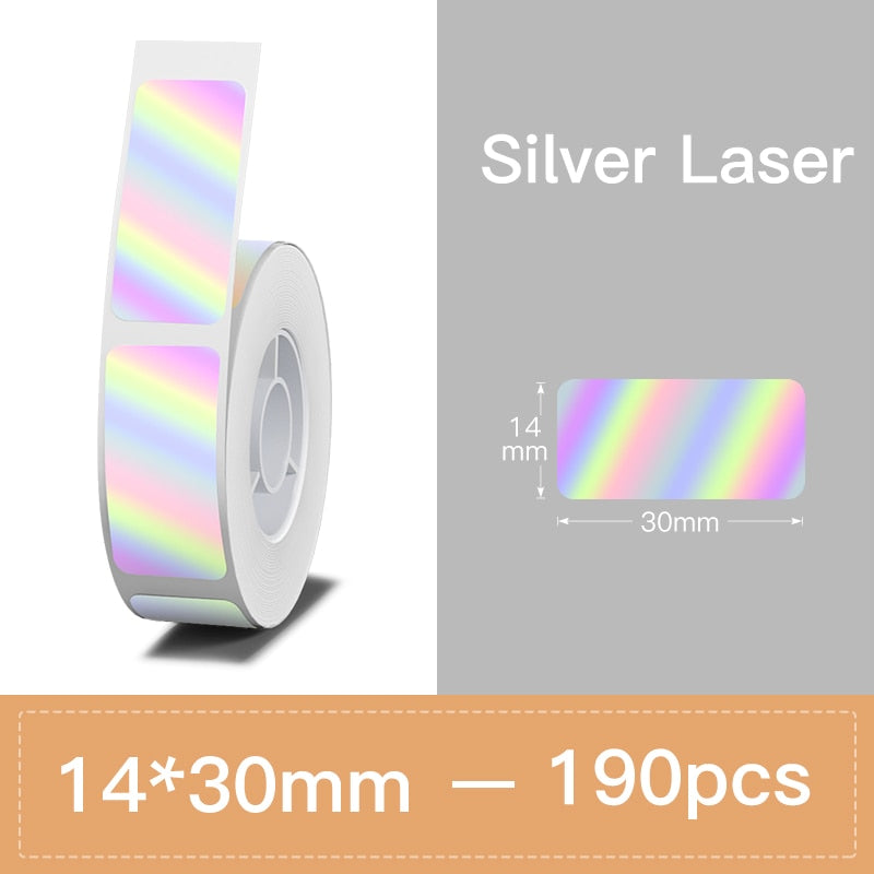 Niimbot B18 Thermal Transfer Printer PET Label Paper Keep 8-10 Years Colorful Carbon Ribbon For Thermal Portable Label Maker - KiwisLove