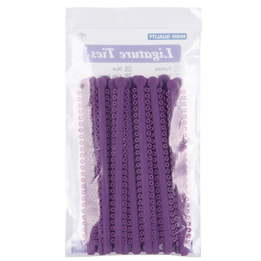 Azdent Dental Orthodontic Ligature Ties Elastic Rubber Ligature Ties (1Pack=1000 Circles=20Sticks) / Power Chain (Just 1 PC ) - KiwisLove