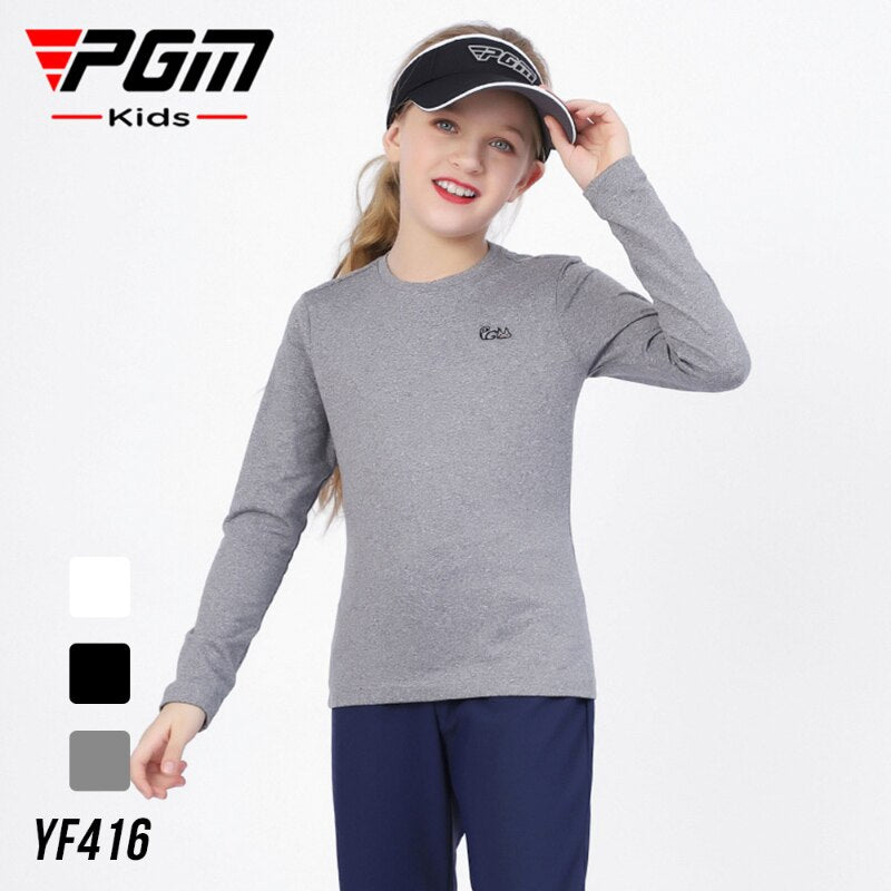 PGM Autumn Winter Girls Shirt Long Sleeve Golf Clothing Keep Warm Outdoor Sports Bottoming-Shirt Ladies Slim Fit T Shirts YF416 - KiwisLove