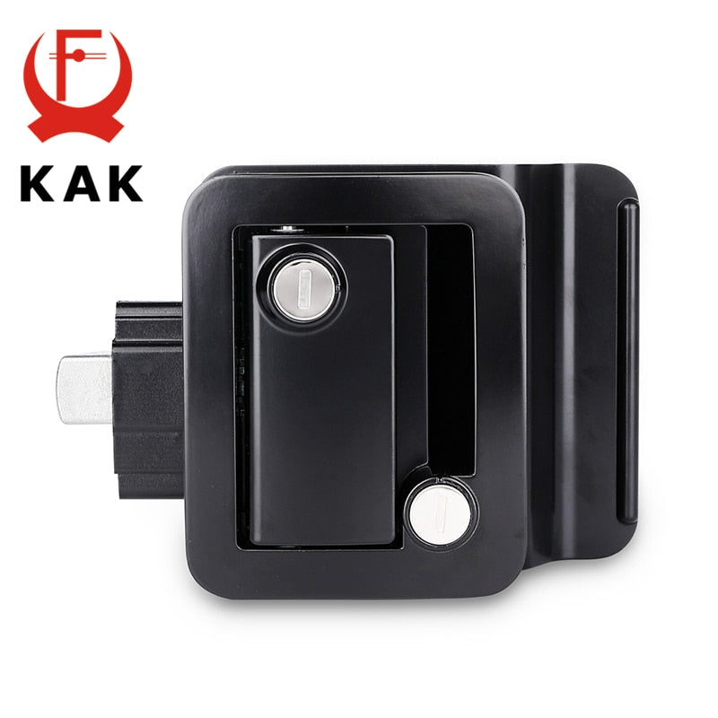 KAK RV Trailer Camper Entry Door Lock Handle Zinc Alloy Security RV Door Lock Replacement with Deadbolt Computer Key Door Handle - KiwisLove