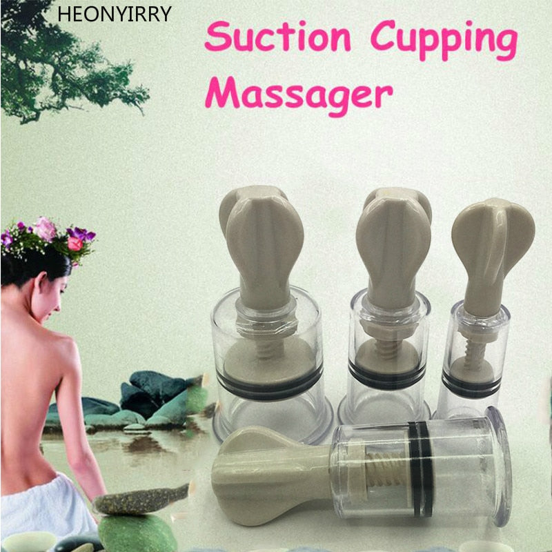 1pc Vacuum Suction Family Body Therapy Massage Relaxation Nipple Enhancer Anti Cellulite Vacuum Silicone Cupping Cup Health Care