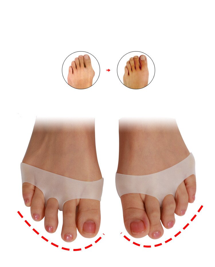 Silicone Gel Toe Pads High heel shock absorption anti Slip-resistant metatarsal foot Pad Forefoot Pad Feet Pain Foot Pad Massage - KiwisLove