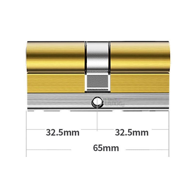 common Security door Lock Brass Cylinder  Anti Pry Stainless Steel Anti-collision beam Class C Cylinder 10 alloy keys key lock - KiwisLove