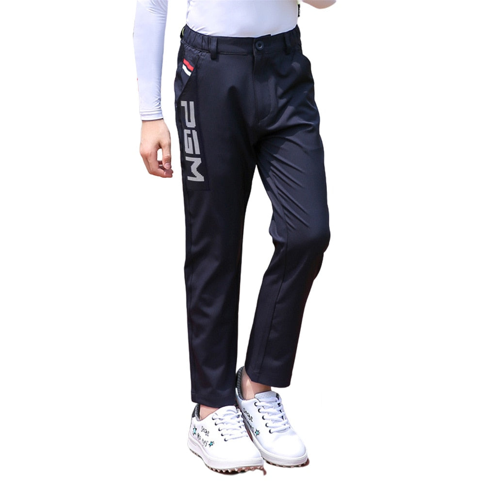 PGM Boys Golf Pants Winter Autumn Velvet Thicken Warm Sports Wear Snow Waterproof Windproof Children Casual Trousers Kuz041 - KiwisLove