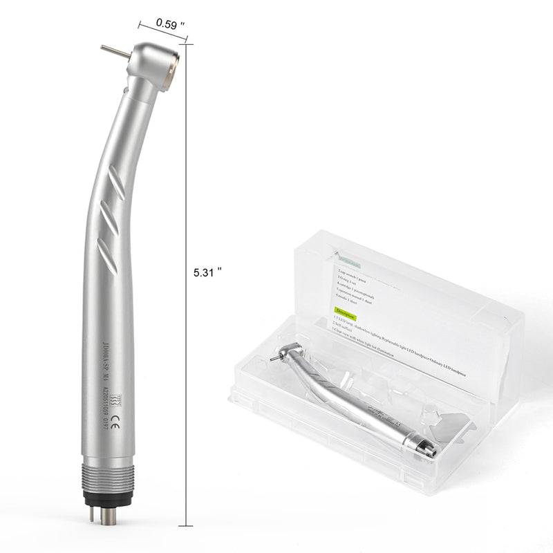 2/4 Holes Azdent Dental LED High Speed Handpiece Standard Head Push Button - KiwisLove