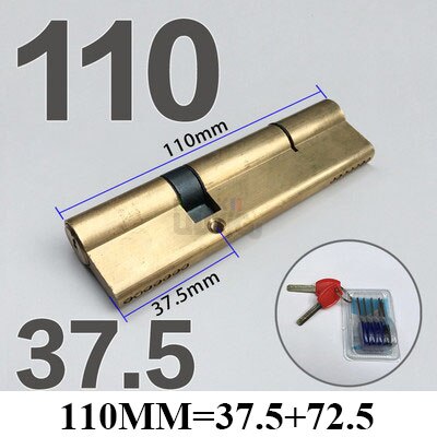 60-110MM Cylinder Hardware Door Skew Lock, AB Cylinder Key, Elongated Core Anti-theft Entry Brass Door Lock, Custom - KiwisLove