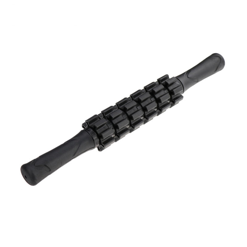 Yoga Massage Roller Stick Trigger Point 6 Wheels Body Massager Anti Cellulite Slimming Muscle Roller Relieve Stress Relax Tool - KiwisLove