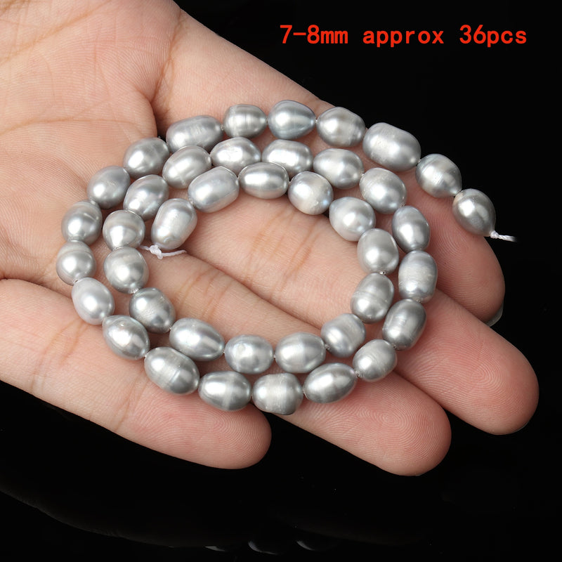 Natural Freshwater Pearl Beads Grey Black Pink Irregular Pearls Beads for Jewelry Making DIY Bracelet Necklace Handmade Crafts - KiwisLove