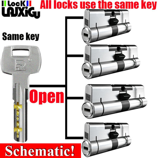 All locks use the same key, one key opens all locks Door lock Lock cylinder Door cylinder lock Entrance door lock Cylinder lock - KiwisLove
