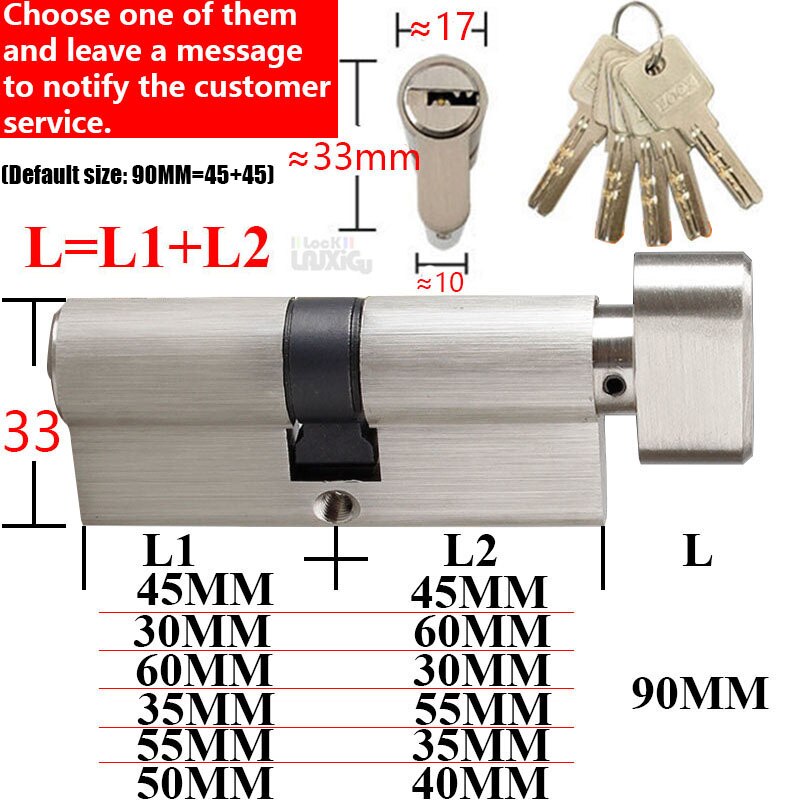 Common standard lock cylinders cylinder locks for entry doors Bedroom cylinder lock Cylinder door lock Interior door lock - KiwisLove