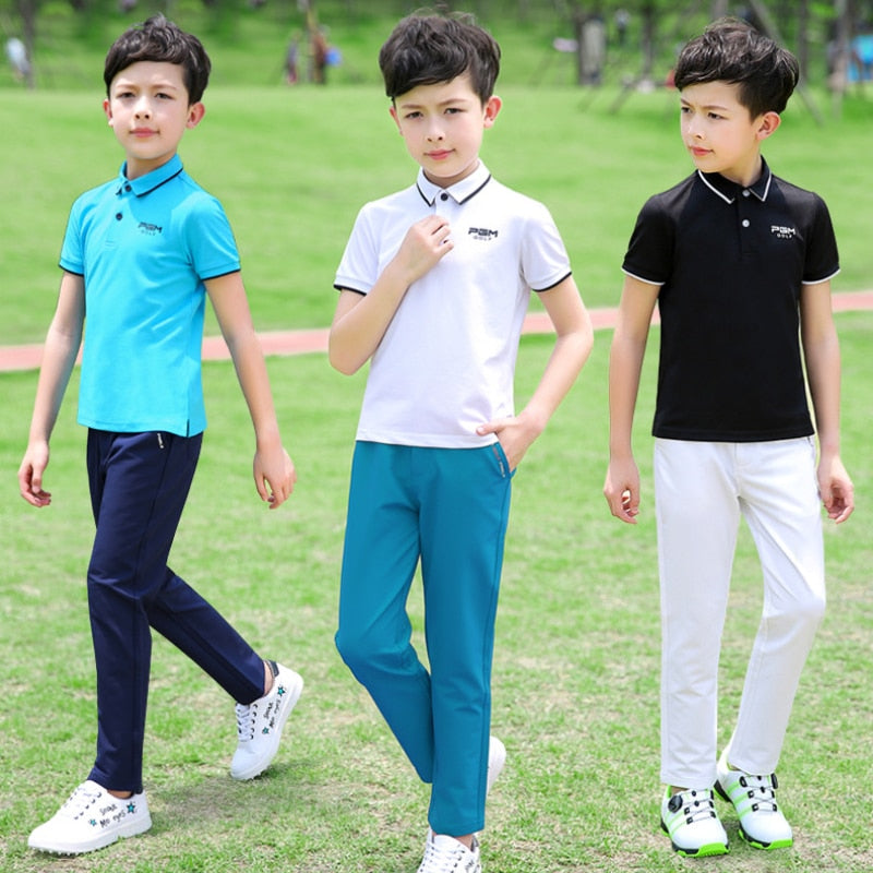 PGM Boy&#39;s Golf Pants Spring Autumn Quick Dry Sweatpants Children&#39;s Casual Trousers KUZ120