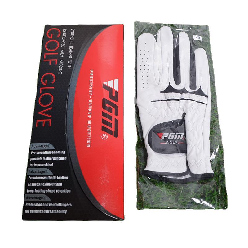 PGM Golf Gloves Men&#39;s Sheepskin Left/Right Hand Gloves Soft Breathable Non-slip Particle Gloves Golf Accessories ST002 - KiwisLove