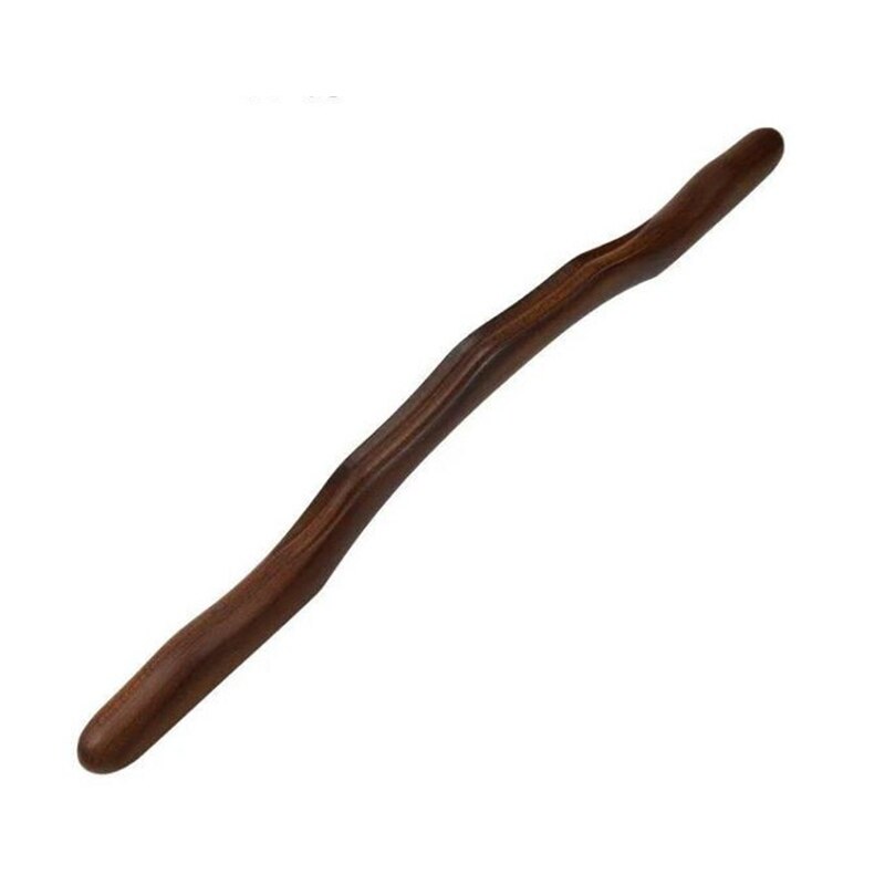 7Beads Wooden Guasha Massage Stick Jade Stone Beads Back Neck Meridian Dredging Body Scraping Wood Massager Gua Sha Therapy Tool - KiwisLove