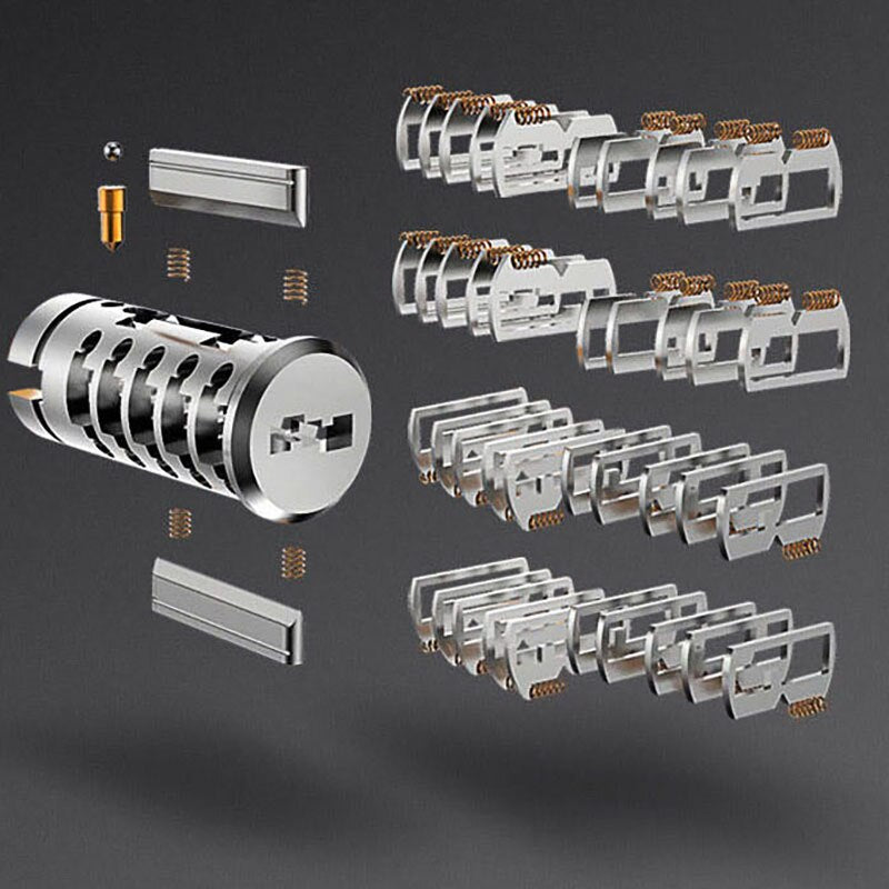 12/8 key Super anti-theft door cylinder lock entry door cylinder lock outdoor door lock home lock door lock lock cylinder - KiwisLove