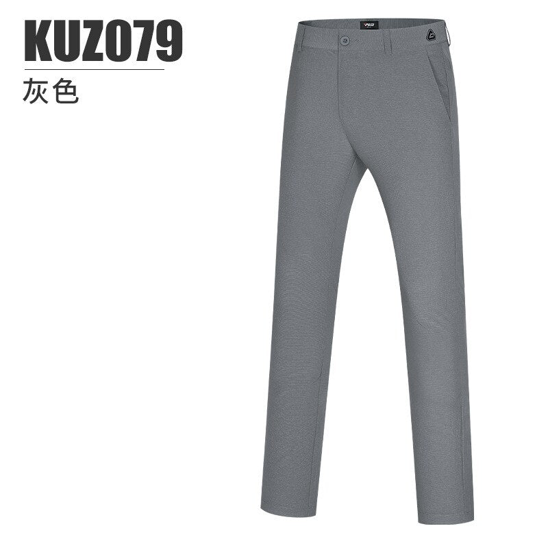 PGM Men Golf Pants Summer Slim Elastic Breathable Longs Trousers Sport Wear Clothes Gym Suit Casual Clothing Navy Grey KUZ079 - KiwisLove