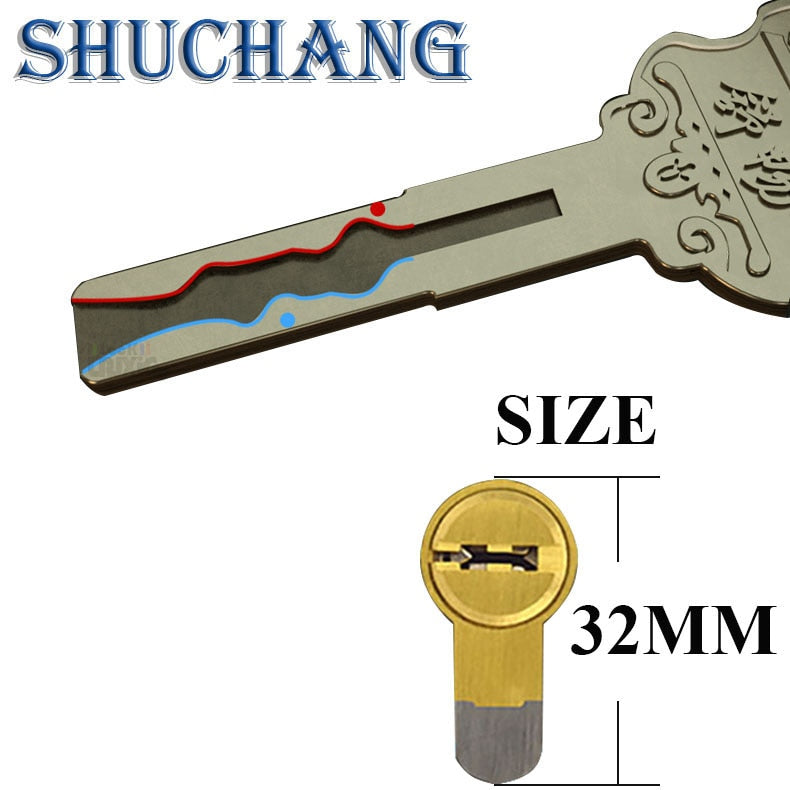 common Security door Lock Brass Cylinder  Anti Pry Stainless Steel Anti-collision beam Class C Cylinder 10 alloy keys key lock - KiwisLove