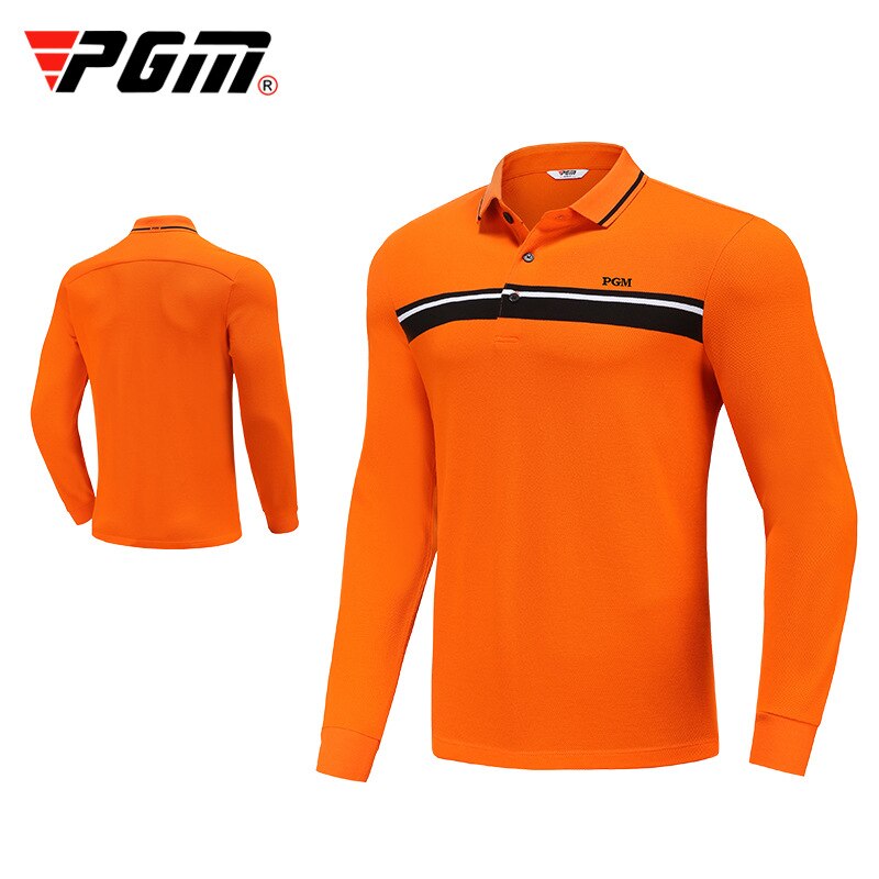 PGM Men&#39;S Golf Shirts Man Long Sleeves T Shirt Outdoor Sports Turn Down Full Sleeve Tshirt Men Winter Warm Soft Jerseys YF381 - KiwisLove