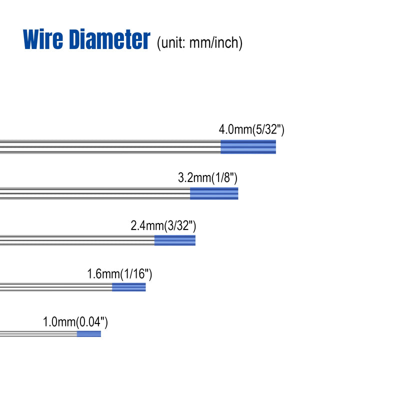 Professional Tungsten Electrodes TIG Welding Rods  1.0 1.6 2.4 3.2mm WL20 WT20 WC20 WL15 WZ8 WP WR Low Temperature - KiwisLove