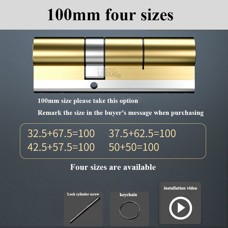 European standard lock cylinders Outdoor door locks,cylinder locks for entry doors, Cylinder door lock cylinder 8 keys lock core - KiwisLove