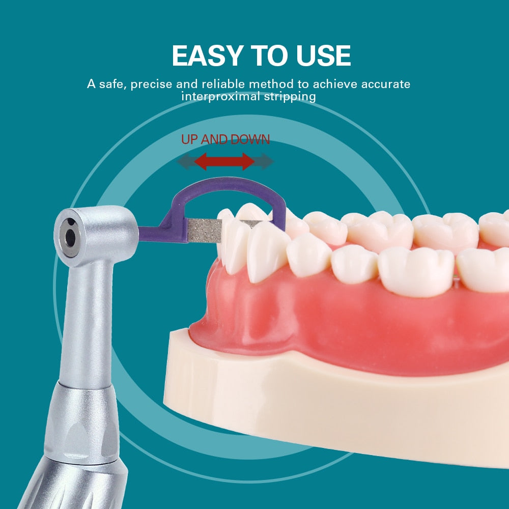 Dental 4:1 Reduction Contra Angle Reciprocating Interproximal Strip IPR System Fits ISO E Type Handpieces - KiwisLove