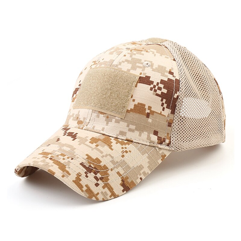 Tactical Cap Outdoor Sport Military Cap Camouflage Hat Simplicity Breathable Mesh Camo Hunting Cap For Men Adults - KiwisLove