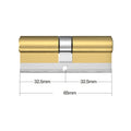 European American standard anti-theft door lock core Gate lock living room door lock cylinder stainless steel brass lock 10 keys - KiwisLove