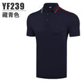 PGM Golf clothes Men Summer Short Sleeve Golf T-Shirt Quick-drying Breathable Golf Jersey Tops Golf Clothes YF239 - KiwisLove