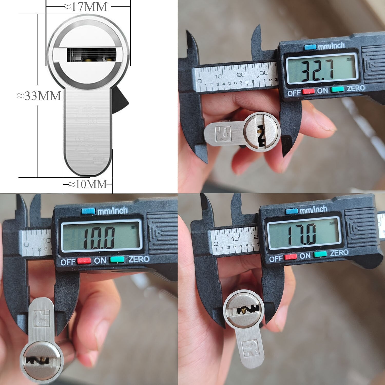 Management key and independent key lock core customization one key opens all locks Door lock Cylinder door Door cylinder lock - KiwisLove