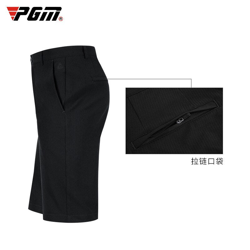 PGM Men Solid Black Golf Shorts Summer High Stretch Breathable Fabric Pants  Sports Wear Casual Clothing Suit Clothes KUZ077 - KiwisLove