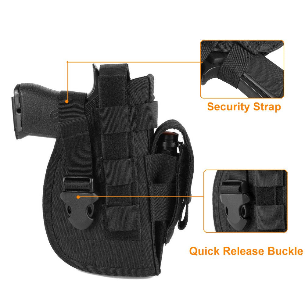Tactical Molle Gun Holster For Taurus G2C 9mm Millennium PT111 G2 G3 PT111 PT132 PT138 PT140 Pistol Right Hand Holder Nylon Case - KiwisLove