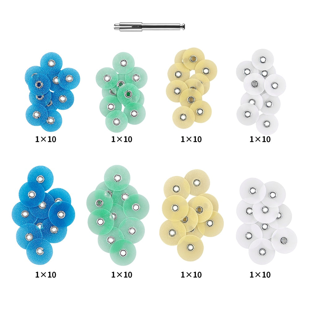 Azdent Dental Polishing Discs Gross Reduction Contouring Mandrel Stripes Set Materials Teeth Whitening - KiwisLove