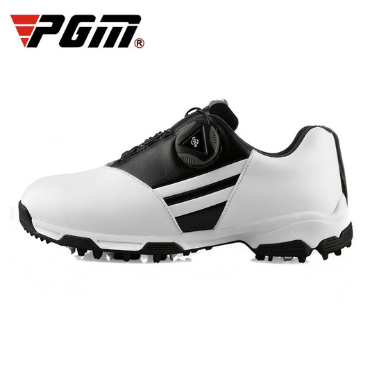 PGM Children Boys Golf Shoes Anti-skid Leather Mesh Outdoor Kids Sneakers Hook Loop Athletics Sports Shoes XZ131 - KiwisLove
