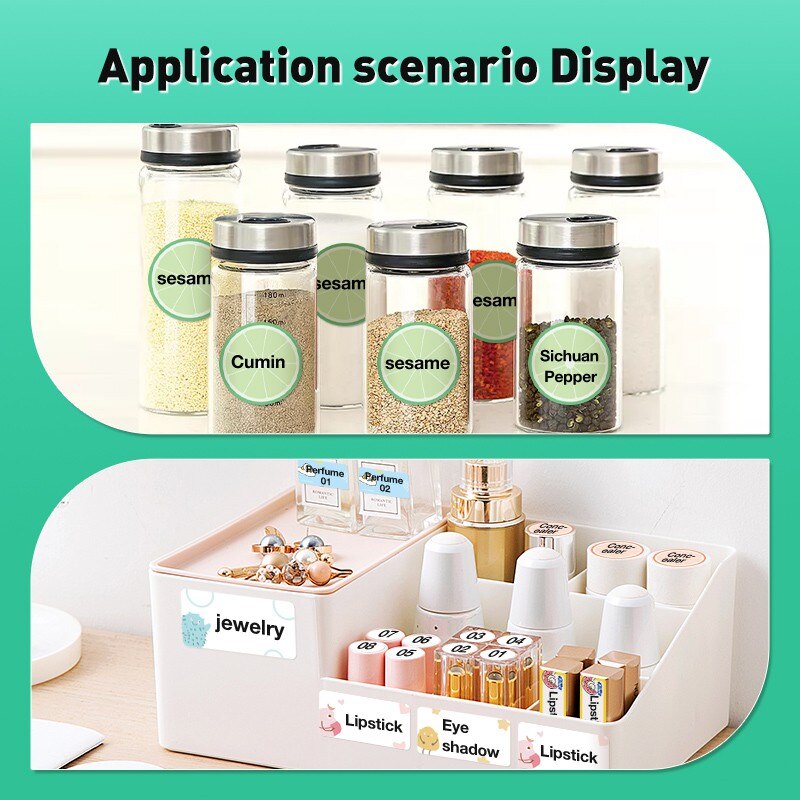 NIIMBOT B21 B3S Thermal Label 2 Rolls Clothing Price Food Self-adhesive Tag Waterproof Smart Office Pocket Printer Label Paper - KiwisLove