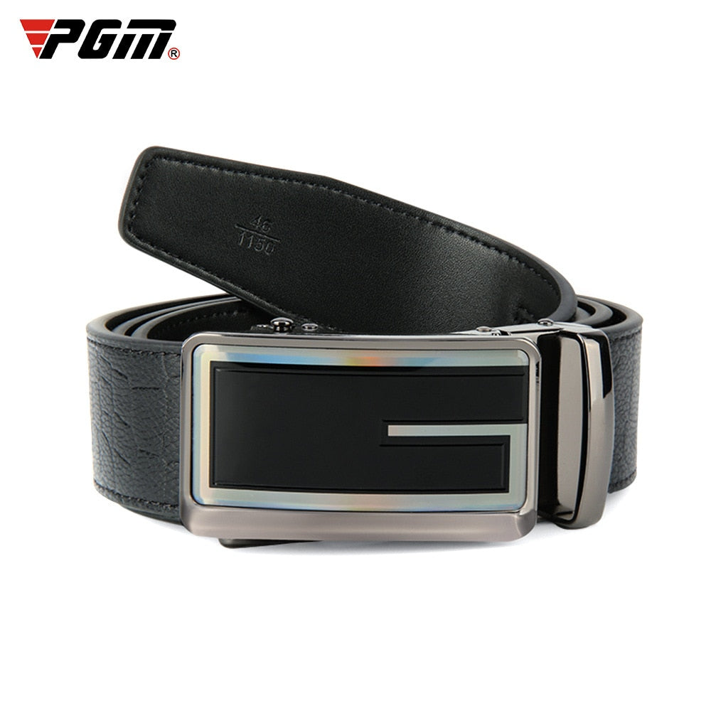 PGM Golf Belt Men&#39;s First Layer Cowhide Alloy Automatic Buckle Business Casual Simple and Versatile PD016 - KiwisLove