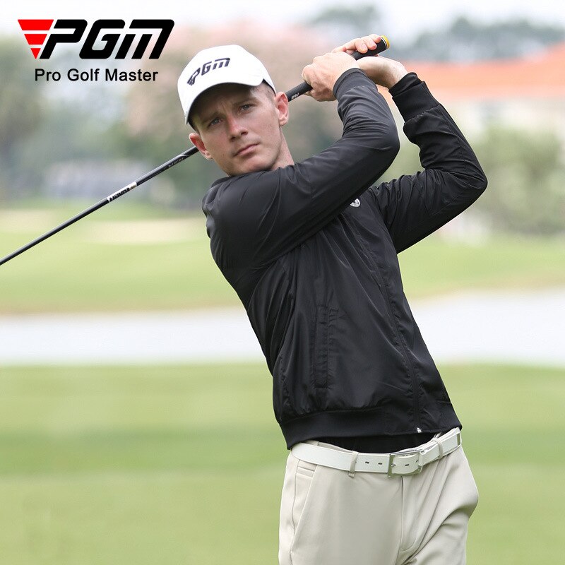 PGM Autumn Men&#39;s Golf Jacket Man Baseball Stand Collar Youth Jacket Waterproof Full Zipper Sports Coats Windbreakers YF439 - KiwisLove