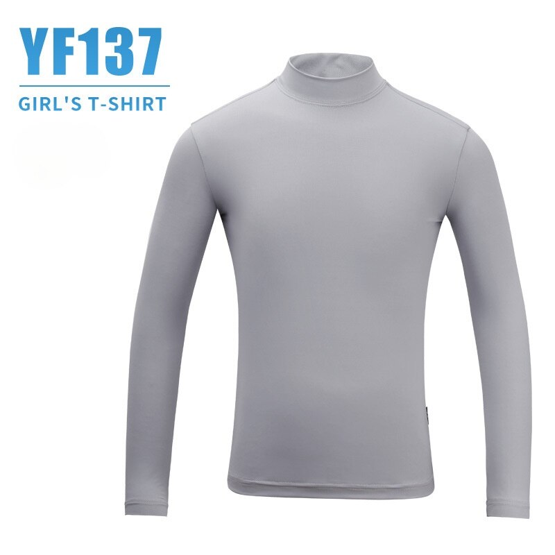 PGM Gilrs Sun Protection Golf Sports Shirts Summer Children Long-Sleeve Ice Silk Tops Shirt Breathable Quick Dry Bottoming Tees - KiwisLove